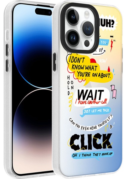 iPhone 14 Pro Max Uyumlu Desenli Iksp Dragon Sert Kapak-Kelimeler