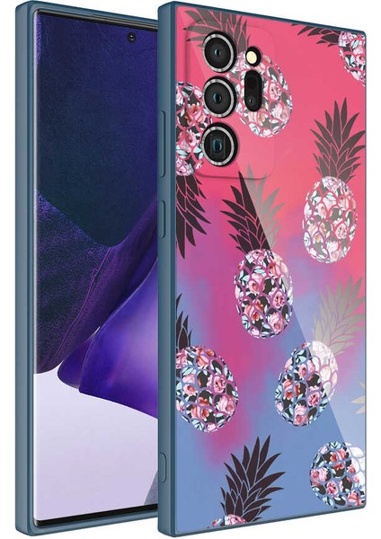 Galaxy Note 20 Ultra Kılıf Kamera Korumalı Desenli Sert Silikon Iksp Epoksi Kapak-No3