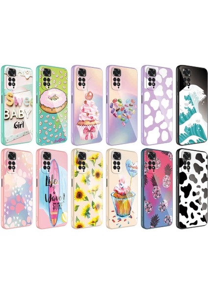Xiaomi Redmi Note 11S Global Kılıf Kamera Korumalı Desenli Sert Silikon Iksp Epoksi Kapak-No4