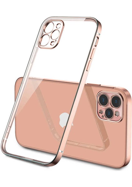 Apple iPhone 12 Pro Uyumlu Iksp Gbox Kapak-Gold