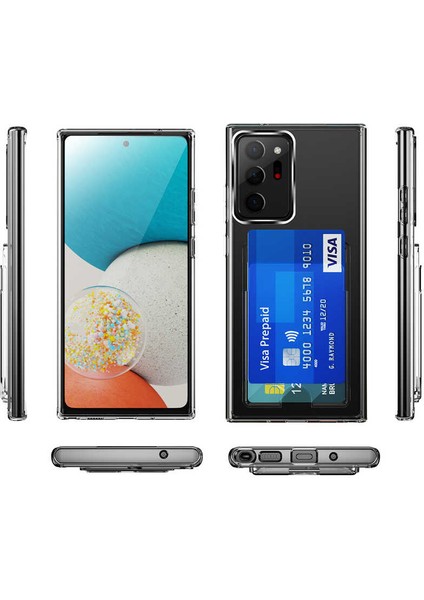 Galaxy Note 20 Ultra Kılıf Iksp Ensa Kapak-Renksiz fırsatları