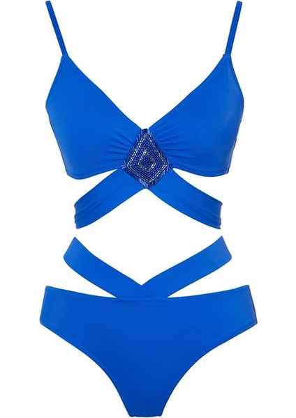 Saılors Işlemeli Tasarım Bikini Takım Slr 428