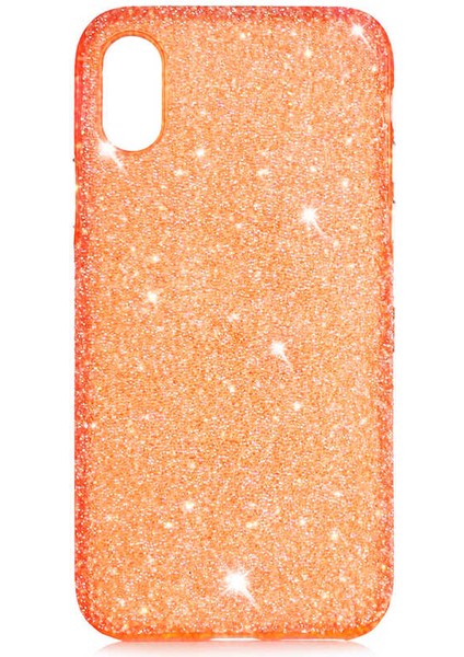 iPhone Xs Max 6.5 Uyumlu ​​​iksp Eni Kapak-Turuncu