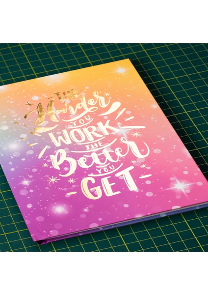 Better 14X20 cm Varak Baskılı Sert Kapak 192 Sayfa Çizgili Defter