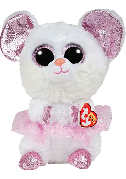Beanie Boo Nina Balerin Beyaz Fare 24 Cm.