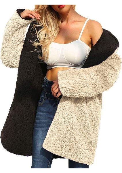 Peluş Çift Taraflı Tüylü Ceket modelleri