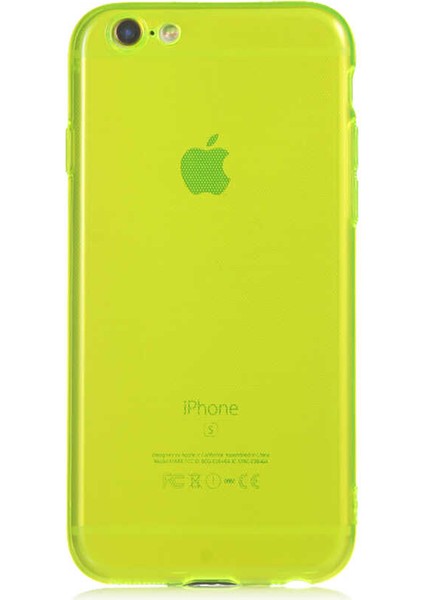 Apple iPhone 6 Uyumlu Iksp Mun Silikon-Sarı