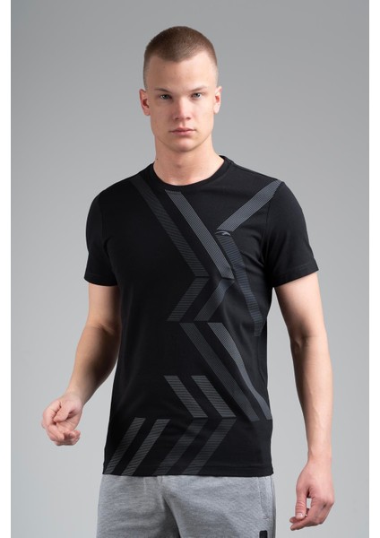 Regular Erkek Bisiklet Yaka Siyah T-shirt indirimleri