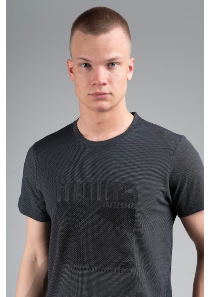 Regular Erkek Bisiklet Yaka Siyah T-shirt fırsatları