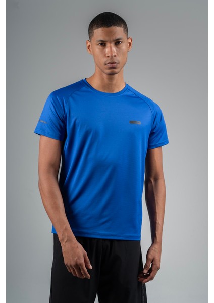 Regular Erkek Bisiklet Yaka Saks T-shirt