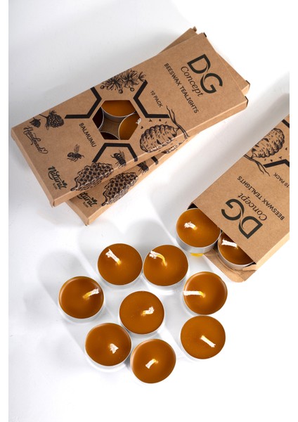 Balmumu Tealight Mum 10 Adet
