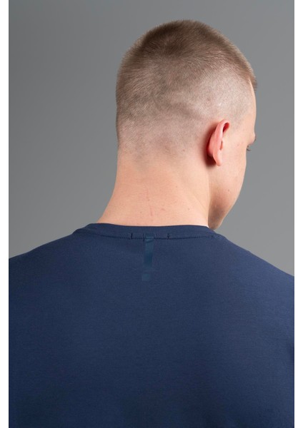 Regular Erkek Bisiklet Yaka Açık Lacivert T-shirt fırsatları