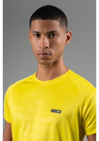 Regular Erkek Bisiklet Yaka Sarı T-shirt modelleri
