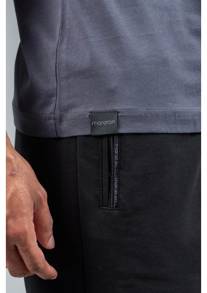 Comfort Erkek Bisiklet Yaka Siyah- T-shirt fırsatları