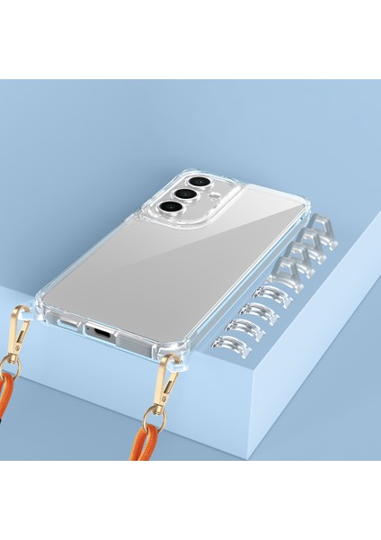 Samsung Galaxy A35 Kılıf Airbagli Takılabilir Askı Aparatlı Snap Silikon Kapak-Şeffaf fırsatları