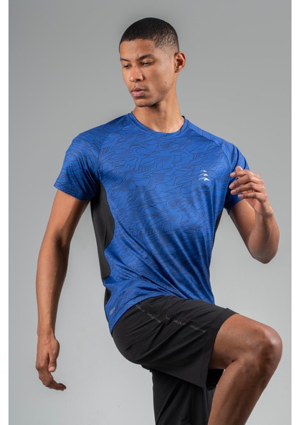 Regular Erkek Bisiklet Yaka Saks T-shirt modelleri