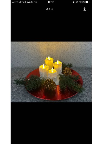 Teelicht 4 LED Mumluk Decor