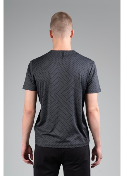 Regular Erkek Bisiklet Yaka Siyahmelanj T-shirt fiyatları