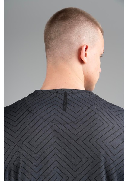 Regular Erkek Bisiklet Yaka Siyahmelanj T-shirt fırsatları