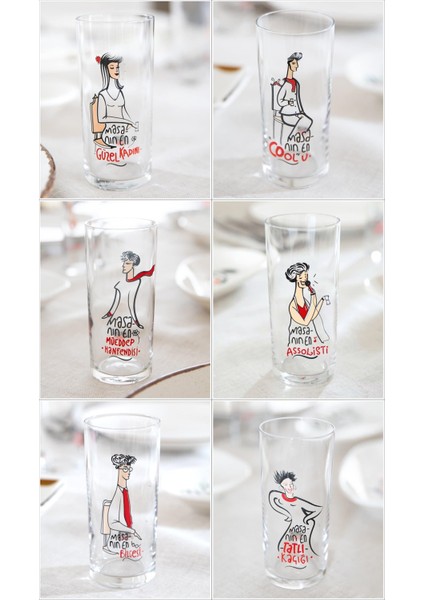 Masanın Enleri, Klasik Rakı Kadehi 6'lı Set