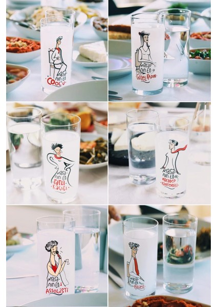 Masanın Enleri, Klasik Rakı Kadehi 6'lı Set