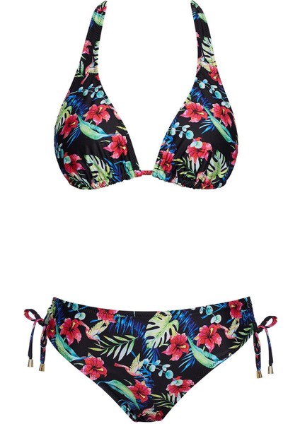 Kalın Askılı Üçgen Bikini Takım