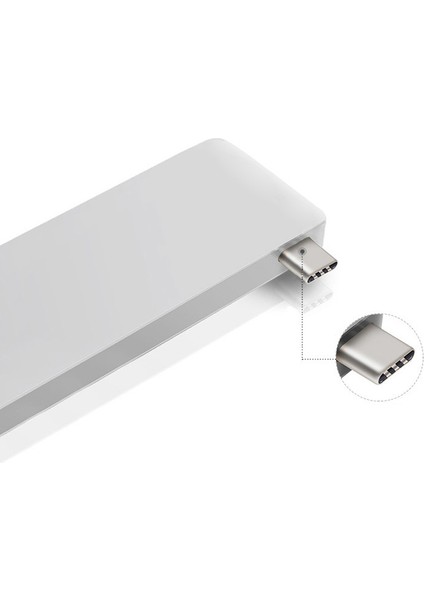 4401 Type C USB 3.1 Hub Kart Okuyucu Sd Microsd USB 3.0 Çevirici Çoklayıcı Adaptör