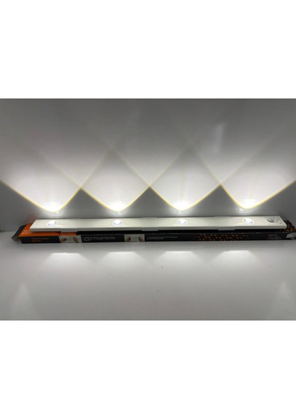 cm 3 Renkli Dekoratif Sensörlü ve Şarjlı LED Aydınlatma 500 x 35 x 10MM