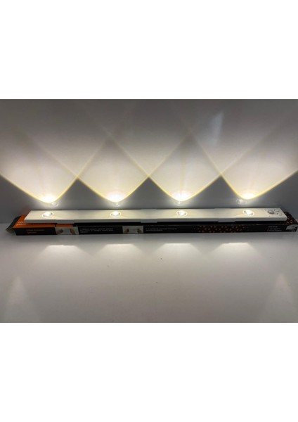 cm 3 Renkli Dekoratif Sensörlü ve Şarjlı LED Aydınlatma 500 x 35 x 10MM