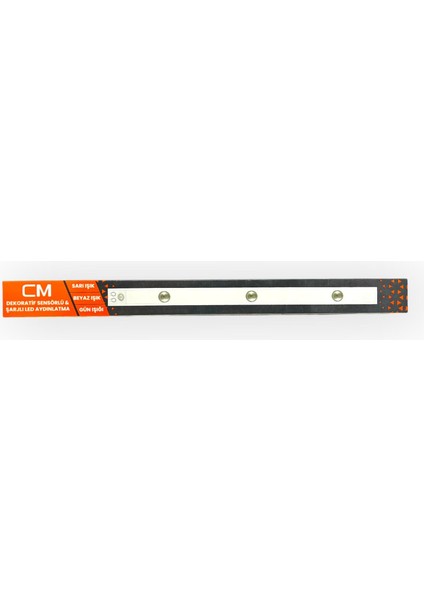 cm 3 Renkli Dekoratif Sensörlü ve Şarjlı LED Aydınlatma 400 x 35 x 10MM