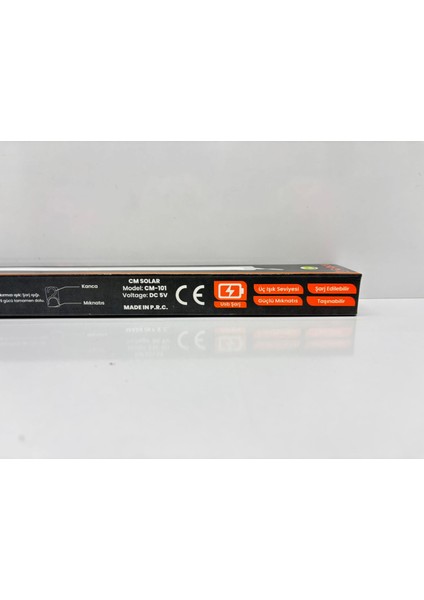 cm Şarjlı Taşınabilir LED Aydınlatma 3 Işık Seviyesi Çakar Mod Kancalı ve Mıknatıslı 320X42MM