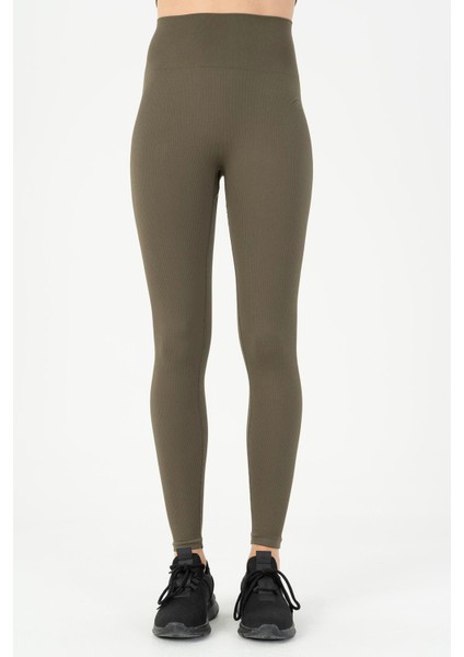 SlimFit Kadın Haki Tayt 812095