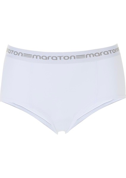 SlimFit Kadın Beyaz Boxer 21201