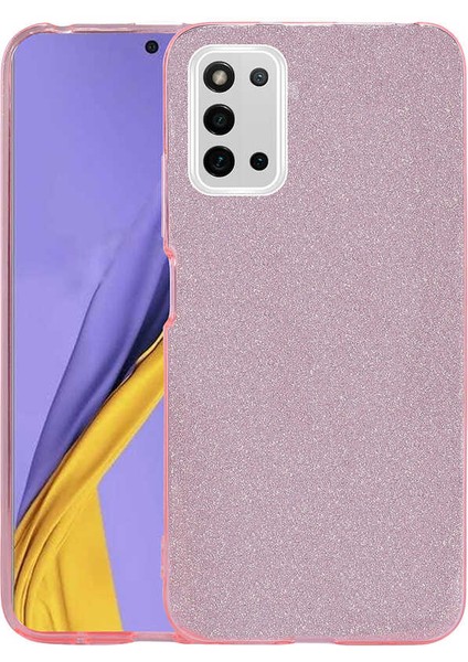 Galaxy A03S Kılıf Iksp Shining Silikon-Pembe