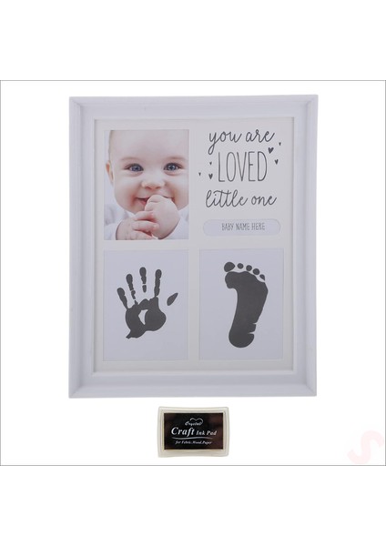 Bebek El ve Ayak Izli Resim Çerçevesi, 27 cm x 22 cm