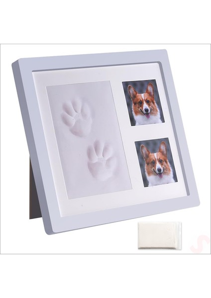 Kedi Köpek Pati Izi Resim Çerçevesi, 27,5 cm x 23,5 cm