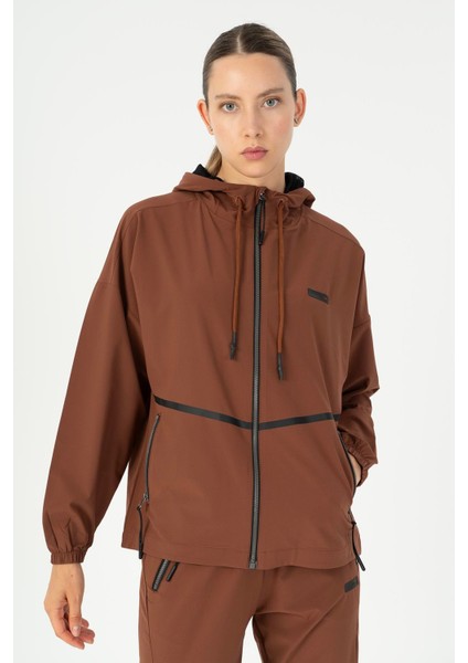 Comfort Kadın Kapşonlu Düşük Kol Tracktop 23265