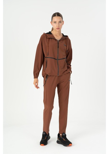 Comfort Kadın Kapşonlu Düşük Kol Tracktop 23265