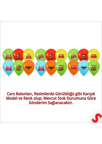 Cars Balon, 30 cm x 5 Adet modelleri