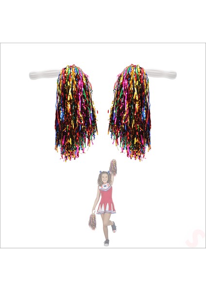 Gösteri Ponponu, 2 Adet x 30 gr - Rainbow