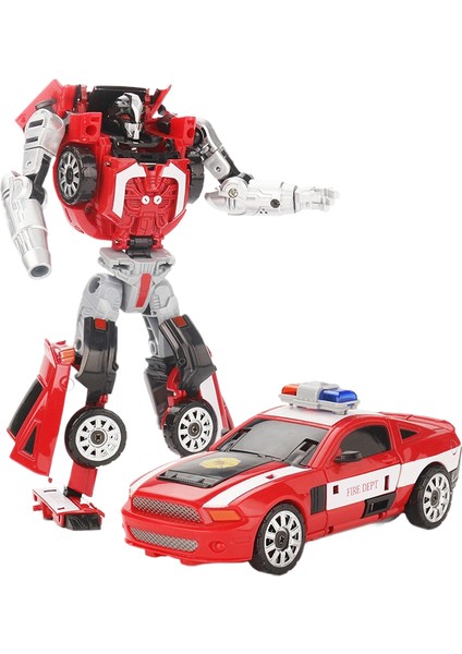 Luxıxı Alaşım Versiyonu Deforme Robot Çocuk Oyuncak Modeli Çocuk Polis Arabası Uçak Itfaiye Aracı Autobots King Kong (Yurt Dışından)