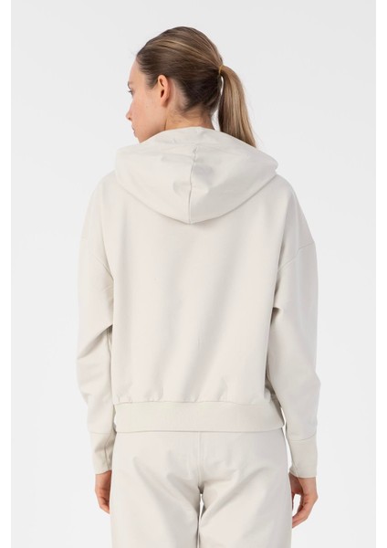 Oversize Kadın Kapüşonlu Gümüş Gri Sweatshirt fiyatları