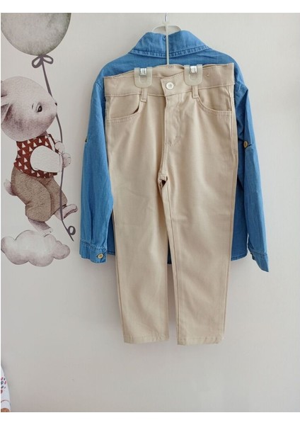 By Erkut Kot Gömlekli Gabardin Pantolonlu Erkek Çocuk Takımı modelleri