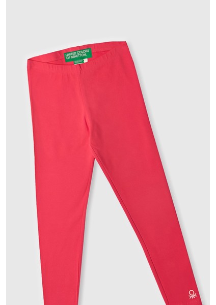 Pamuk Karışımlı Lastikli Bel Logolu Tayt Kız Çocuk Tayt BNTG21767 fiyatları