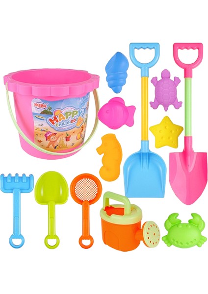 Çocuk Plaj Oyuncak Kovası 13 Parça Set (Yurt Dışından)