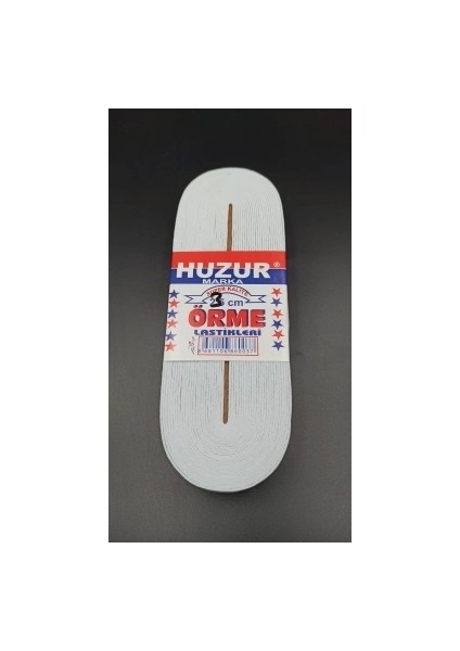 Beyaz - 3cm Paça Lastik Yassı Geniş 10MT.