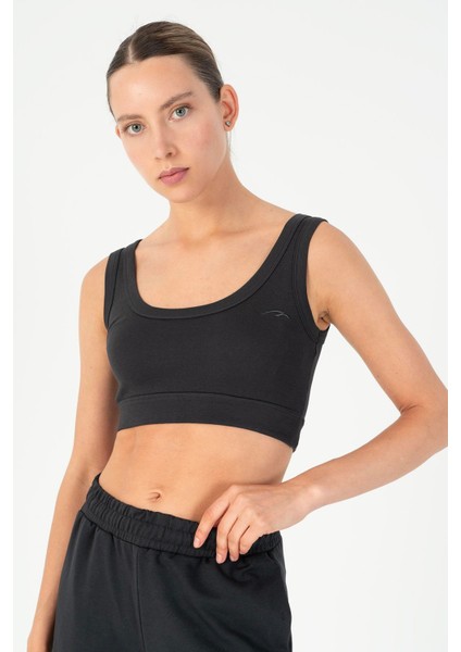 SlimFit Kadın U Yaka Antrasit- Bra