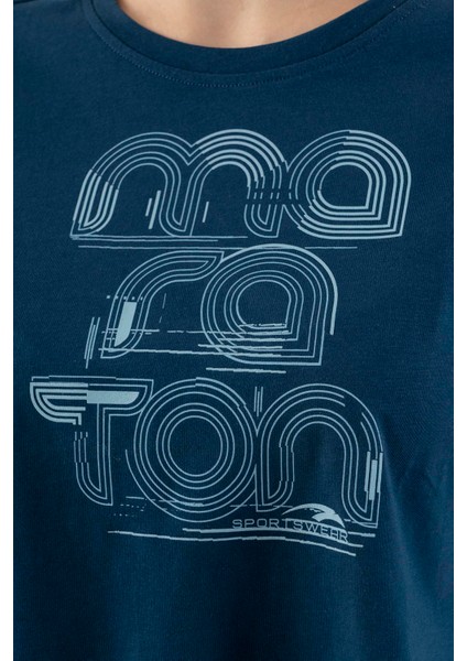 Comfort Kadın Bisiklet Yaka Navymelanj Crop Top fırsatları