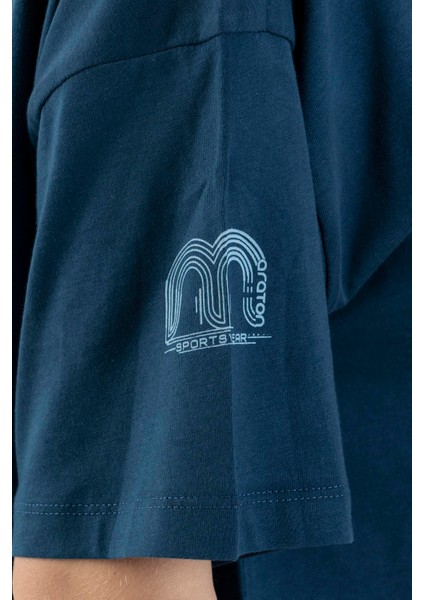 Comfort Kadın Bisiklet Yaka Navymelanj Crop Top indirimleri