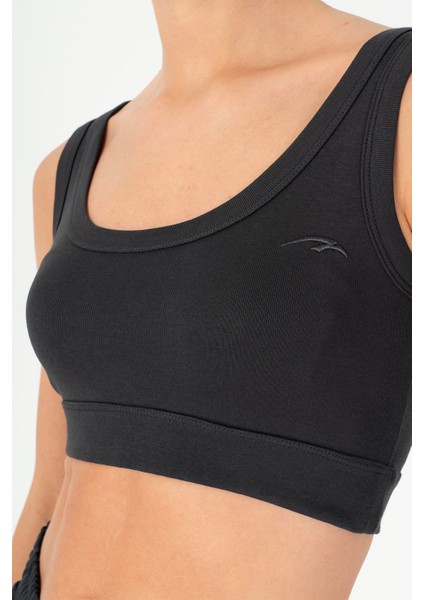 SlimFit Kadın U Yaka Antrasit- Bra fırsatları